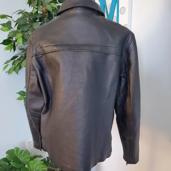 FIRST CLASSICS Heavy Leather Biker Jacket XL